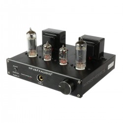 FX-AUDIO TUBE-P1 Amplificateur à Tubes avec Entrée Phono MM 6J1 + 6P1 Stéréo Noir