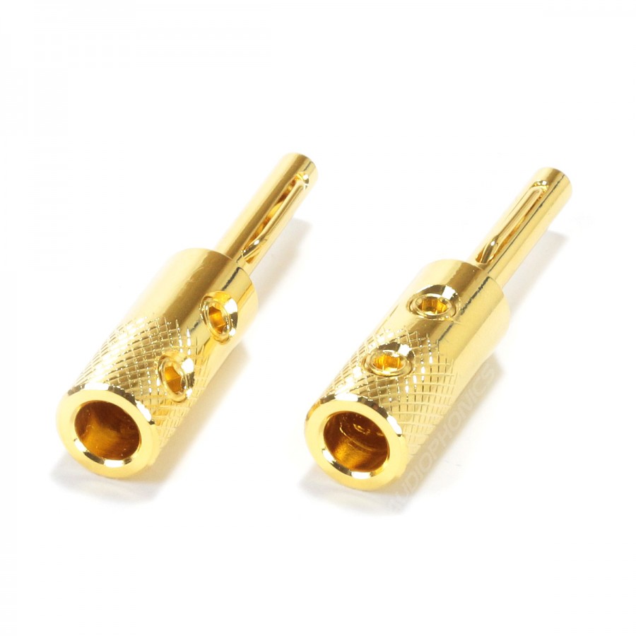 VB401 (G) Pure Copper Banana Plug Silver / Gold Plated 24k 3μ