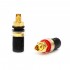 VIBORG BP-603 (G) Speaker Terminals Pure Copper Silver / Gold Plated 24k 3μ Ø4.5mm (Set x4)