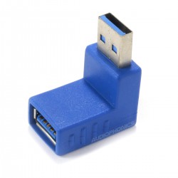 Adaptateur USB-A Mâle Coudé vers USB-A Femelle 3.0