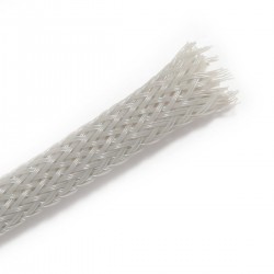 Gaine Tressée Extensible Nylon 6-12mm Grise