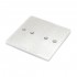 CC E-SERIES Wall Plate Wiring Kit with 2 Binding Post Aluminium Silver