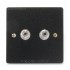 CC E-SERIES Wall Plate Wiring Kit with 2 Binding Post Aluminium Black