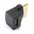 Adaptateur HDMI coudé 90° - Mâle Femelle