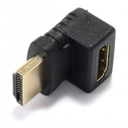 90 ° Angled HDMI Adapter - Male Female