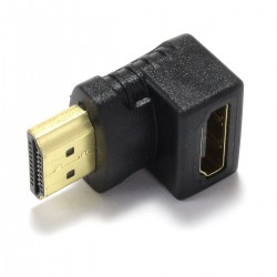 90 ° Angled HDMI Adapter - Male Female