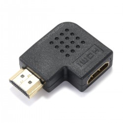 Adaptateur HDMI coudé 90° plat - Male Femelle