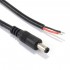 Power Cable Male Jack DC 5.5 / 2.5mm to Bare Wires 18AWG 30cm