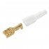 Insulated Female Blade Terminal Gold Plated 6.3mm Ø3mm (x10)