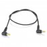 Câble Jack DC mâle vers Jack DC mâle Coudé 5.5 / 2.5mm - 5.5 / 2.1mm 28AWG 60cm