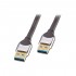 LINDY CROMO Câble USB-A Mâle vers USB-A Mâle 3.0 Plaqué Or 0.5m