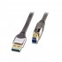 LINDY CROMO Câble USB-A Mâle vers USB-B Mâle 3.0 Plaqué Or 0.5m
