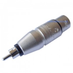 Adaptateur Neutrik XLR Femelle - RCA Mâle