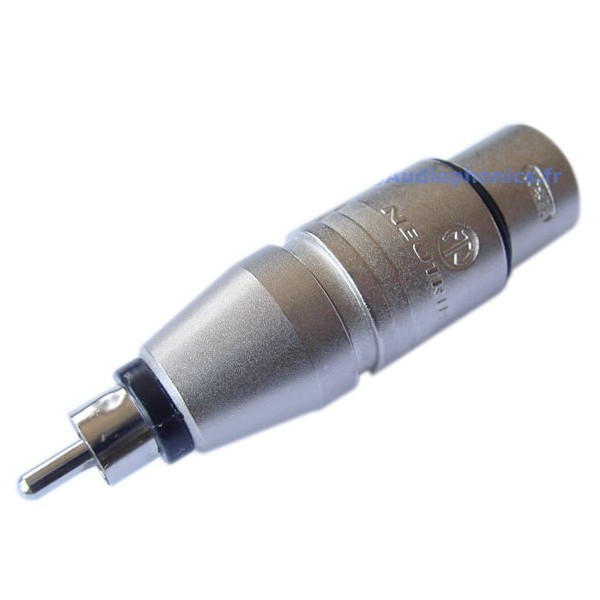 NEUTRIK NA2FPMM Adaptateur XLR Femelle - RCA Mâle