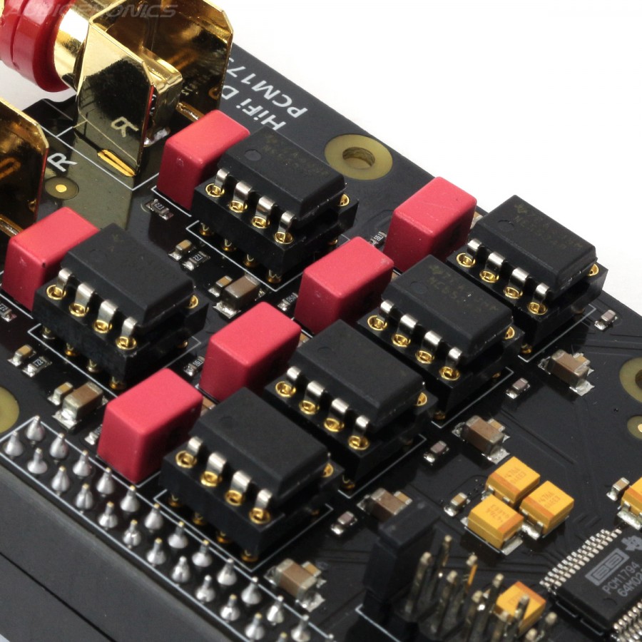 X10-DAC DAC Module I2S PCM1794A 24bit 192kHz 6x AOP NE5534P - Audiophonics