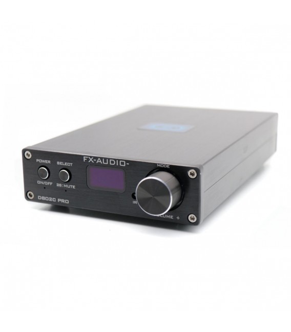 Audiophonics - FX-AUDIO D802C PRO Amplifier FDA Bluetooth 4.2 NFC Class D  STA326 2x80W / 4 Ohm Black