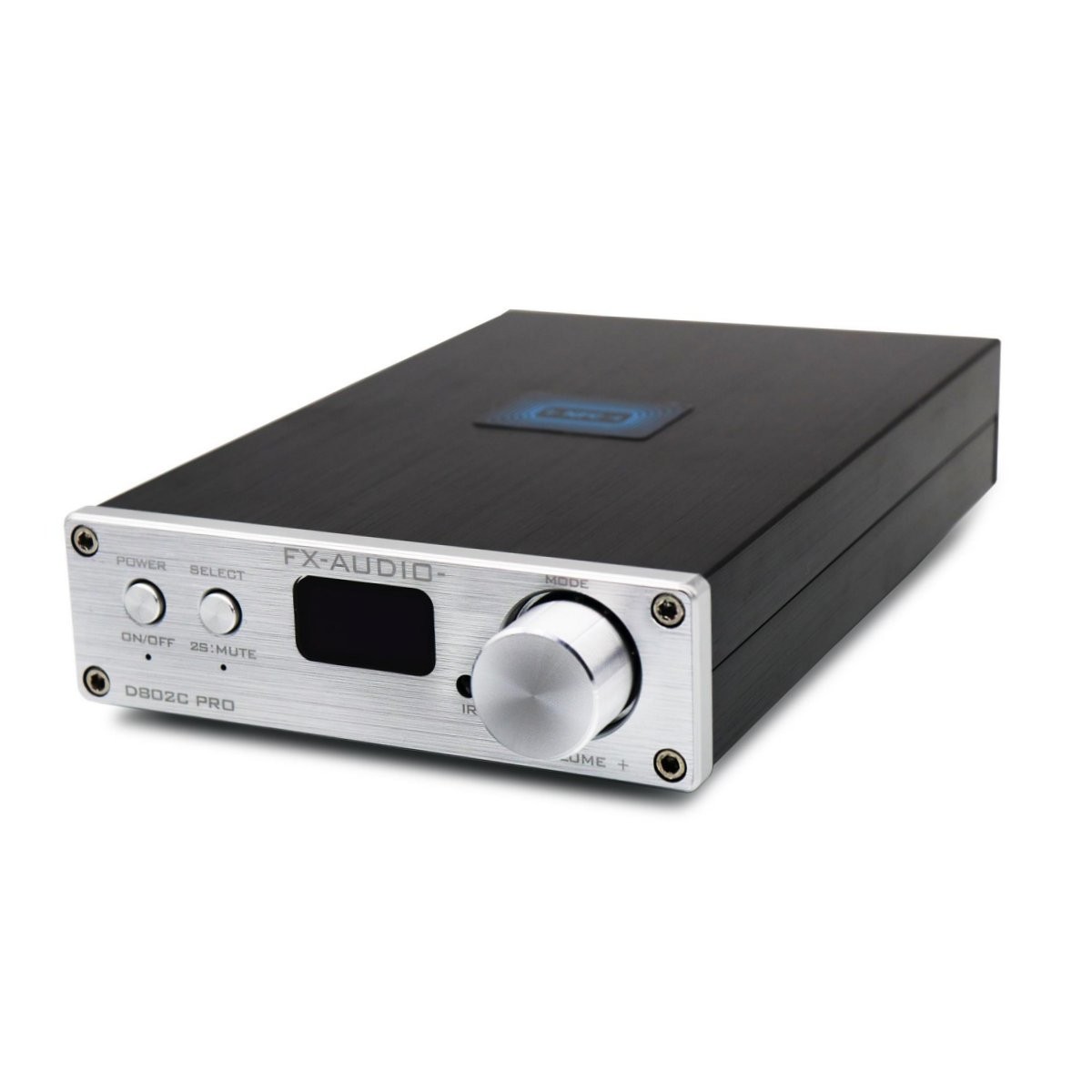 FX-AUDIO D802C PRO Amplificateur FDA Bluetooth 5.0 NFC Class D STA326 2x80W 4 Ohm Argent
