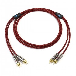 CYK Câble de Modulation RCA-RCA Cuivre OFC Plaqué Or (La paire) 1.5m