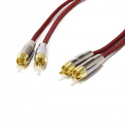 CYK Câble modulation stéréo RCA-RCA OFC 24K 1.5m