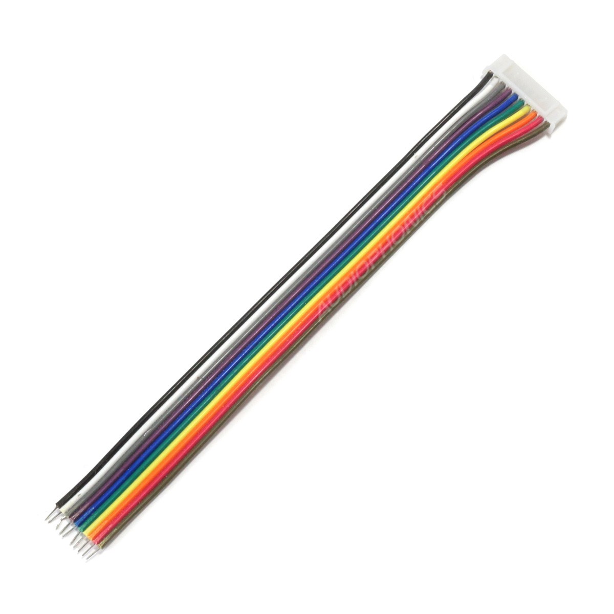 Nappe PH 2.0mm Connecteur Femelle 10 Pins vers Fils Nus 15cm (Unité)