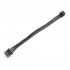 XH 2.54mm Female to PH 2.0mm 3 Poles 2 Connectors Black 10cm (Unit)