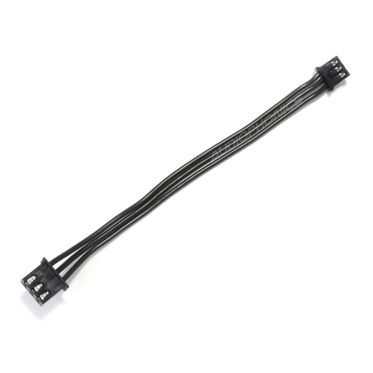 XH 2.54mm Female to PH 2.0mm 3 Poles 2 Connectors Black 10cm (Unit)