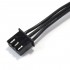 XH 2.54mm Female to PH 2.0mm 3 Poles 2 Connectors Black 10cm (Unit)