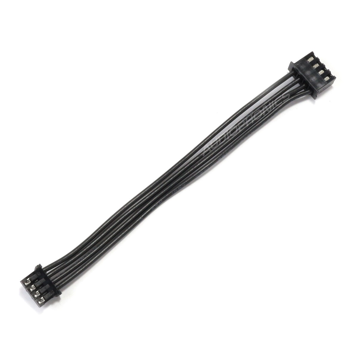 XH 2.54mm Female to PH 2.0mm 4 Poles 2 Connectors Black 10cm (Unit)