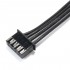 Câble XH 2.54mm Femelle vers PH 2.0mm Femelle 2 Connecteurs 4 Pôles 10cm Noir (Unité)