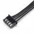 XH 2.54mm Female to PH 2.0mm 4 Poles 2 Connectors Black 10cm (Unit)