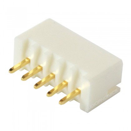 Connecteur JST XH 2.54mm Mâle 5 Voies Plaqué Or (Unité)