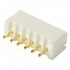 Connecteur Embase XH 2.54mm Mâle 6 Voies Plaqué Or Blanc (Unité)