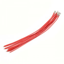 Câble d'Interconnexion pour XH vers Fil Nu 2.54mm 1 Pin 15cm Rouge (x10)