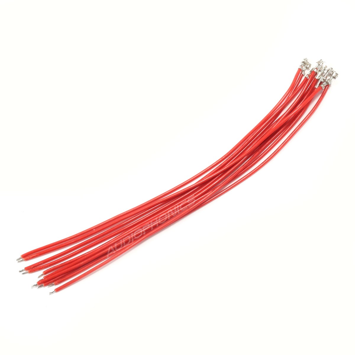 XH 2.54mm Female to Bare wire Cable 1 Poles No Casing Red 15cm (x10)