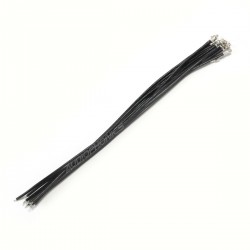 Interconnect Cable for XH to Bare Wire 2.54mm 1 Pin 15cm Black (x10)