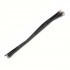 XH 2.54mm Female to Bare wire Cable 1 Poles No Casing Black 15cm (x10)