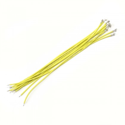 Interconnect Cable for XH to Bare Wire 2.54mm 1 Pin 15cm Yellow (x10)