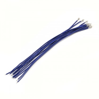 Interconnect Cable for XH to Bare Wire 2.54mm 1 Pin 15cm Blue (x10)