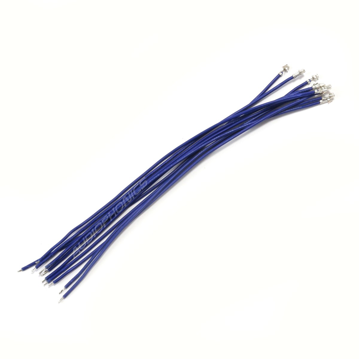 XH 2.54mm Female to Bare wire Cable 1 Poles No Casing Blue 15cm (x10)