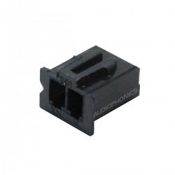 2 Channels XH 2.54mm Female Plug Black (Unit)
