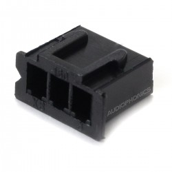 3 Channels XH 2.54mm Female Plug Black (Unit)