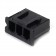 3 Channels XH 2.54mm Female Plug Black (Unit)