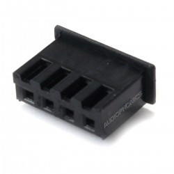 4 Channels XH 2.54mm Female Plug Black (Unit)