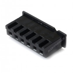 6 Channels XH 2.54mm Female Plug Black (Unit)