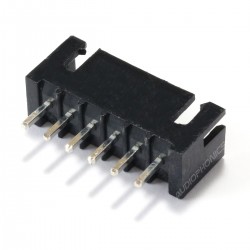 Male 6 Channels XH 2.54mm Socket Black (Unit)