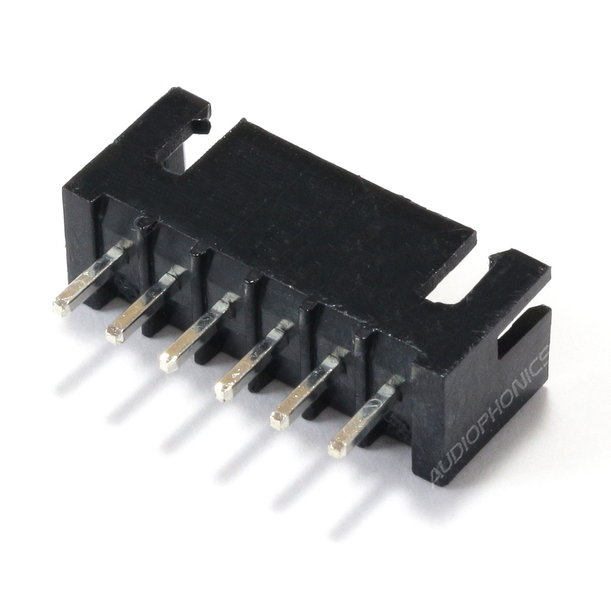 XH 2.54mm Male Socket 6 Channels Black (Unit)