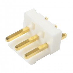 VH 3.96mm Male Socket 3 Channels Gold-Plated White (Unit)