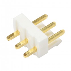 Pin Header Straight Connector VH 3.96mmMale / Male 3 Channels Gold Plated (Unit)