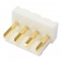 VH 3.96mm Male Socket 4 Channels Gold-Plated White (Unit)
