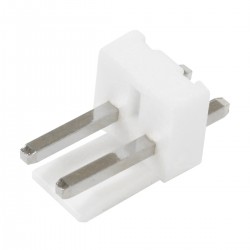 Connecteur Barrette Droit VH 3.96mm Mâle / Mâle 2 Voies Blanc (Unité)